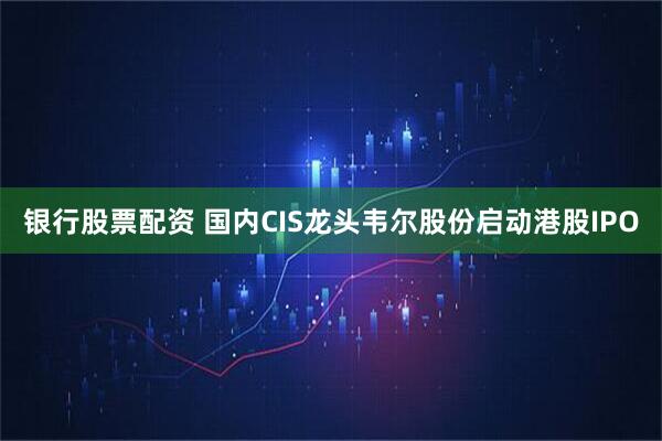 银行股票配资 国内CIS龙头韦尔股份启动港股IPO