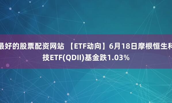 最好的股票配资网站 【ETF动向】6月18日摩根恒生科技ETF(QDII)基金跌1.03%